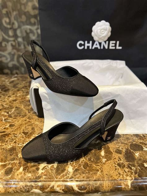 slingback chanel strass|Chanel slingbacks.